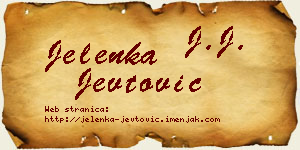 Jelenka Jevtović vizit kartica